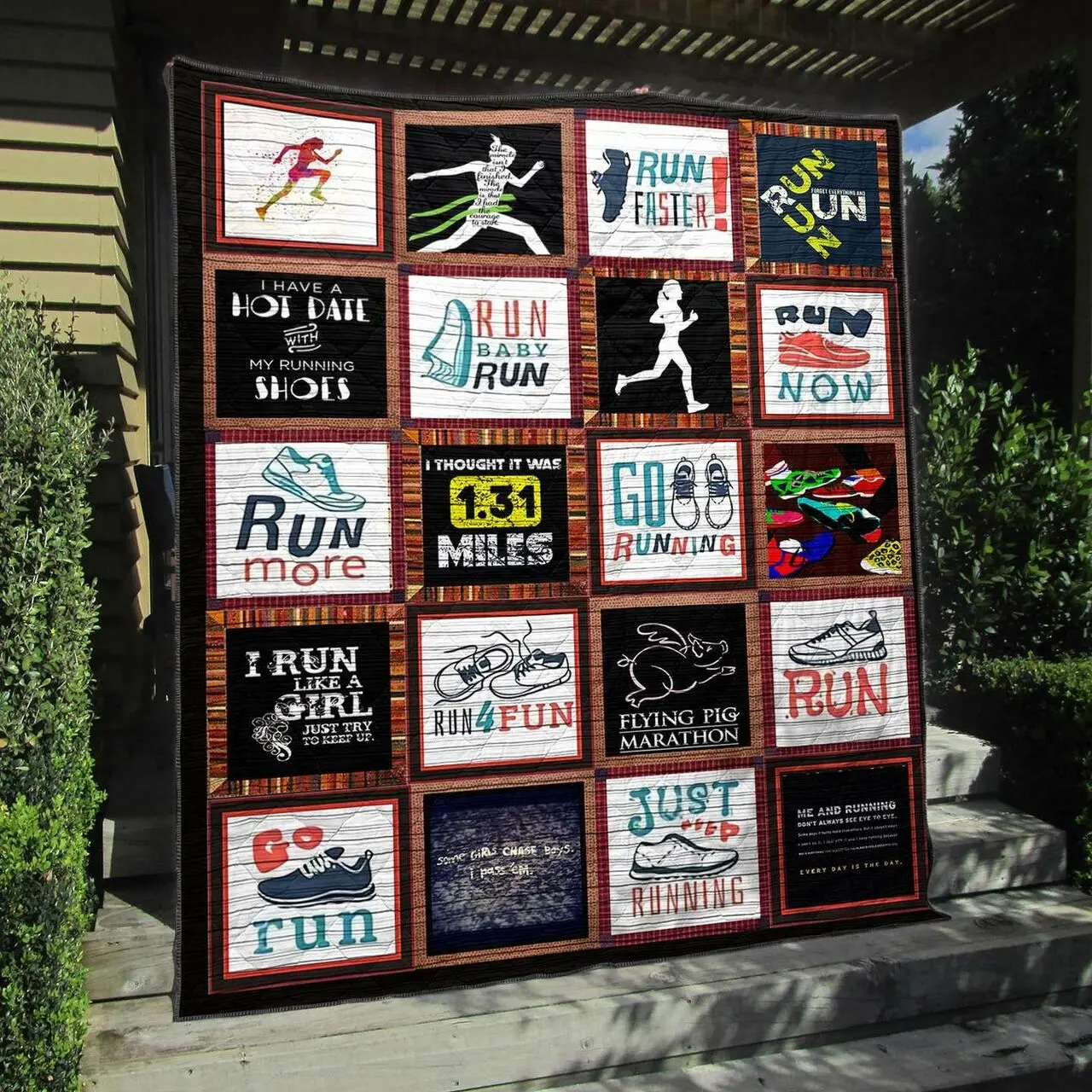 Go Running Pkt200623 Quilt Blanket and Home Decor