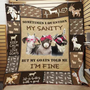 Goat Quilt Zqa and Home Decor