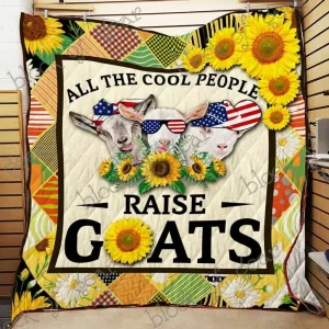 Goats Cl2100204Mdq Quilt Blanket and Home Decor