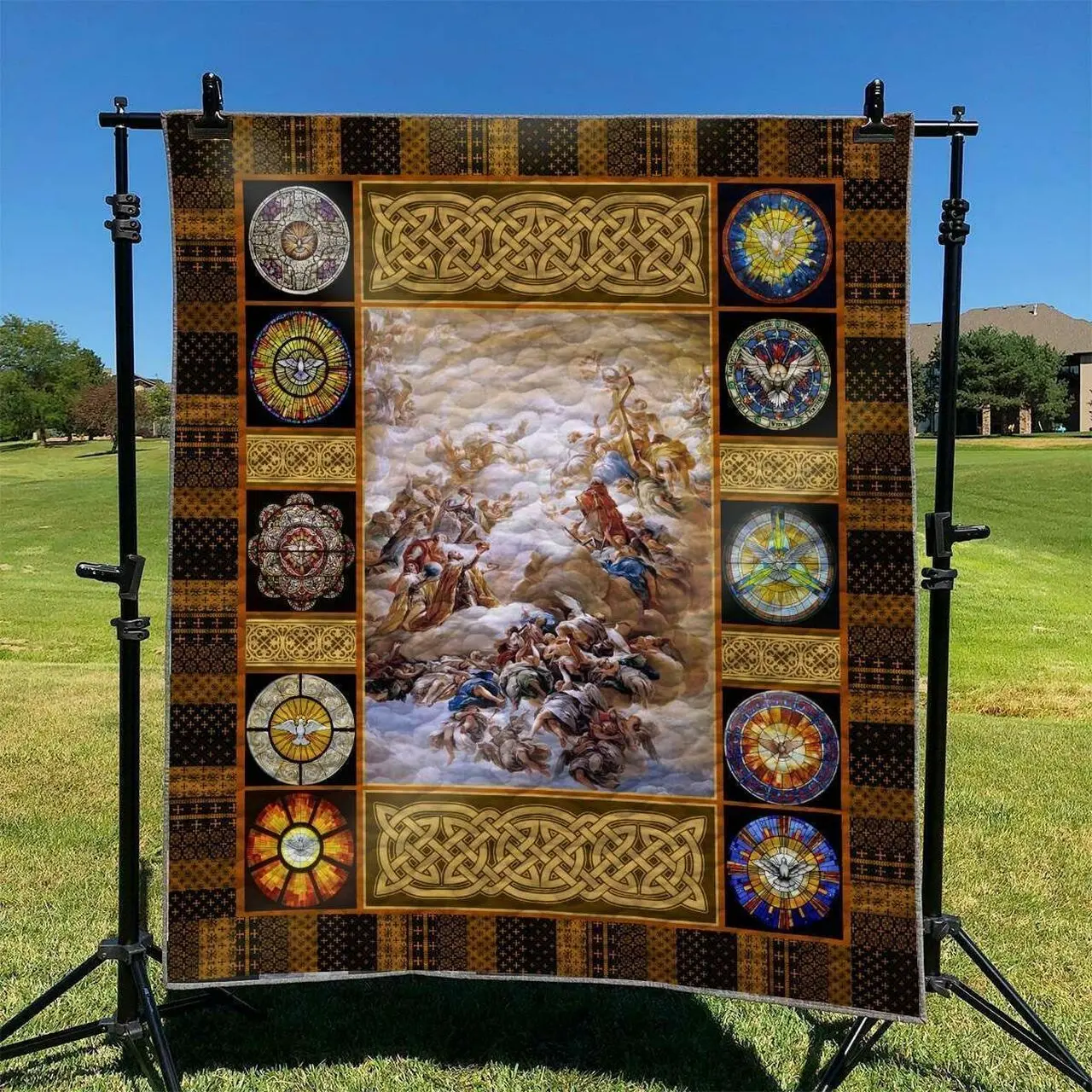 God 01 DHCLD0909 Quilt Blanket and Home Decor