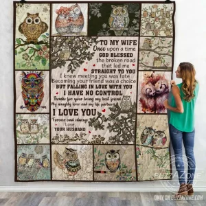 God Blessed The Broken Road Owl Quilt Ko and Home Decor