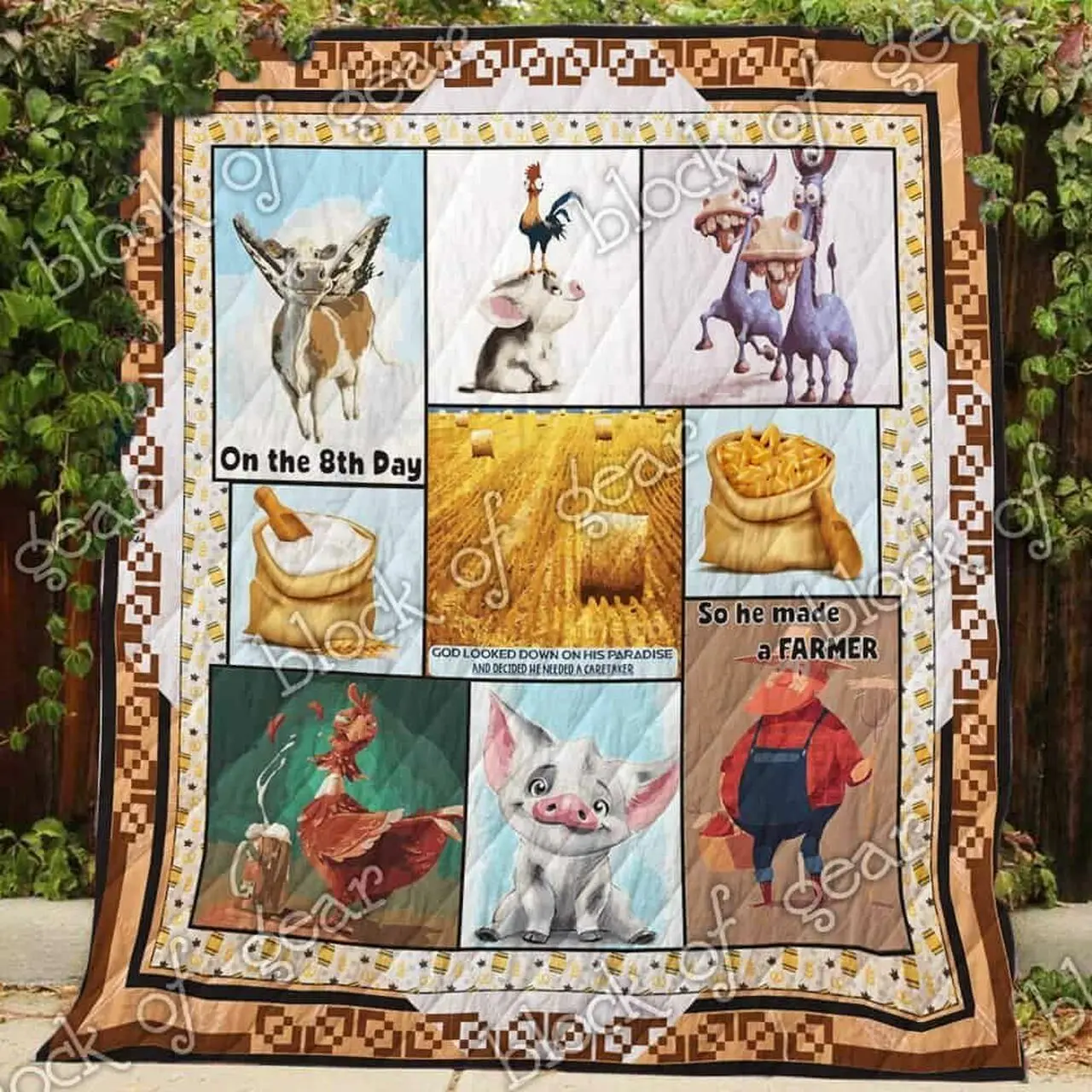 God Made A Farmer Ah Quilt Derqph and Home Decor