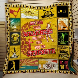 Golf Clup Quilt and Home Decor
