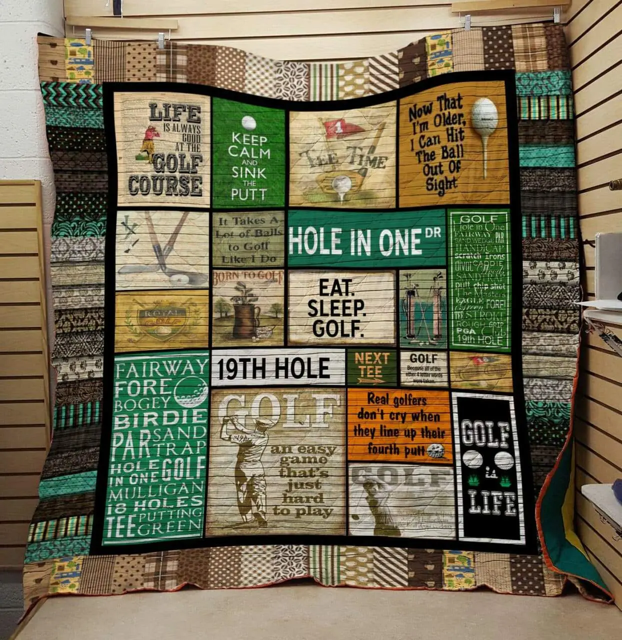 Golf Is Life Quilt and Home Decor