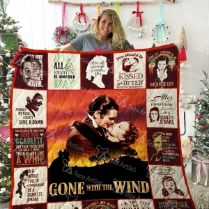 Gone With The Wind Quilt Blanket 02108 and Home Decor