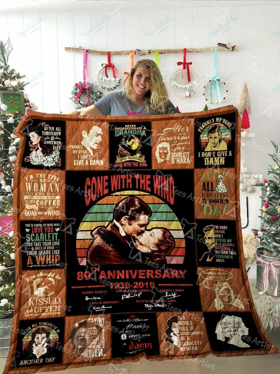 Gone With The Wind Quilt Blanket 02263 and Home Decor