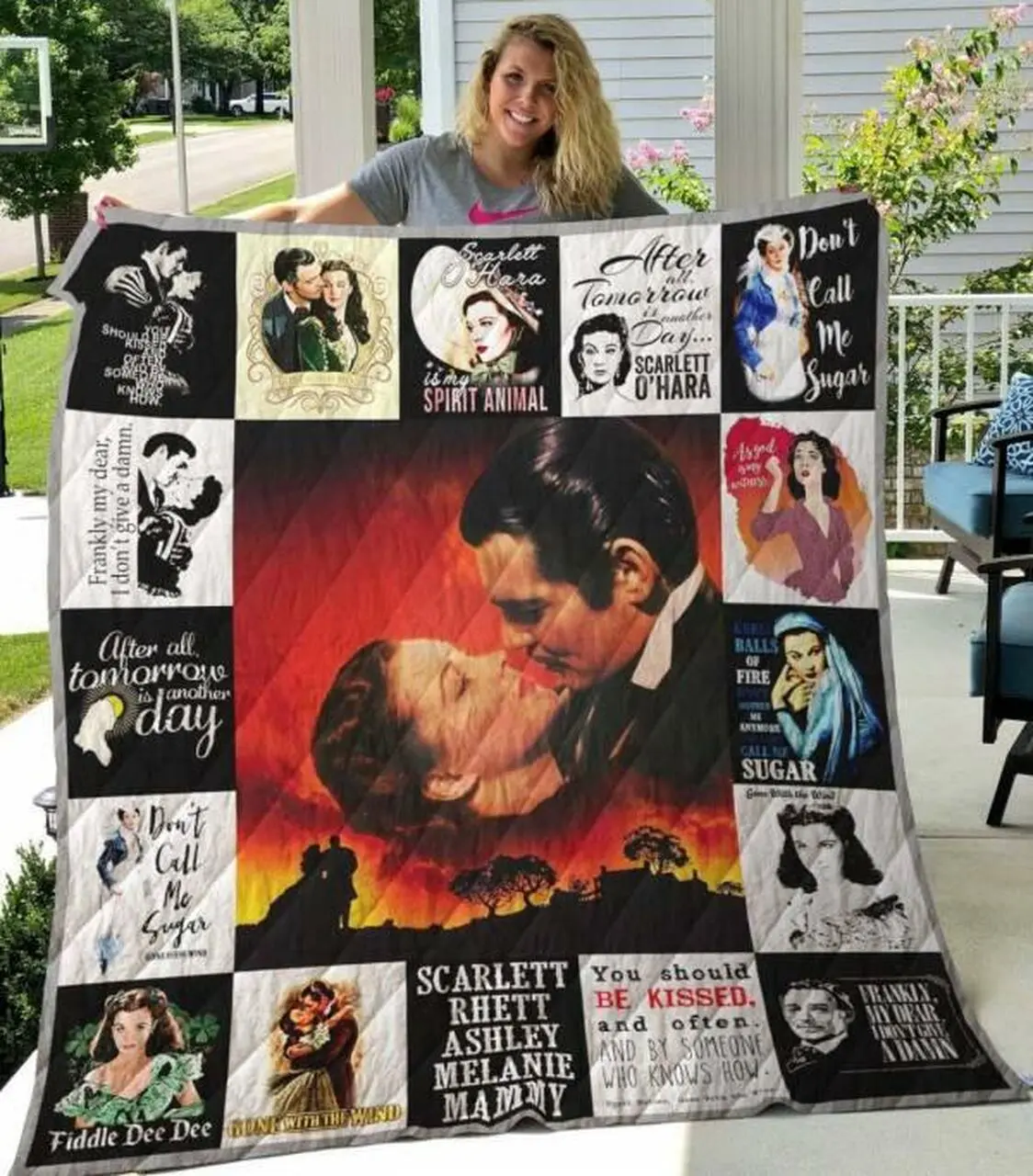 Gone With The Wind Quilt Blanket M040608 Quilt and Home Decor