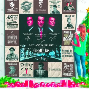 Goodfellas Poster Quilt Blanket and Home Decor
