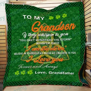 Grandson – Grandfather Quilt and Home Decor