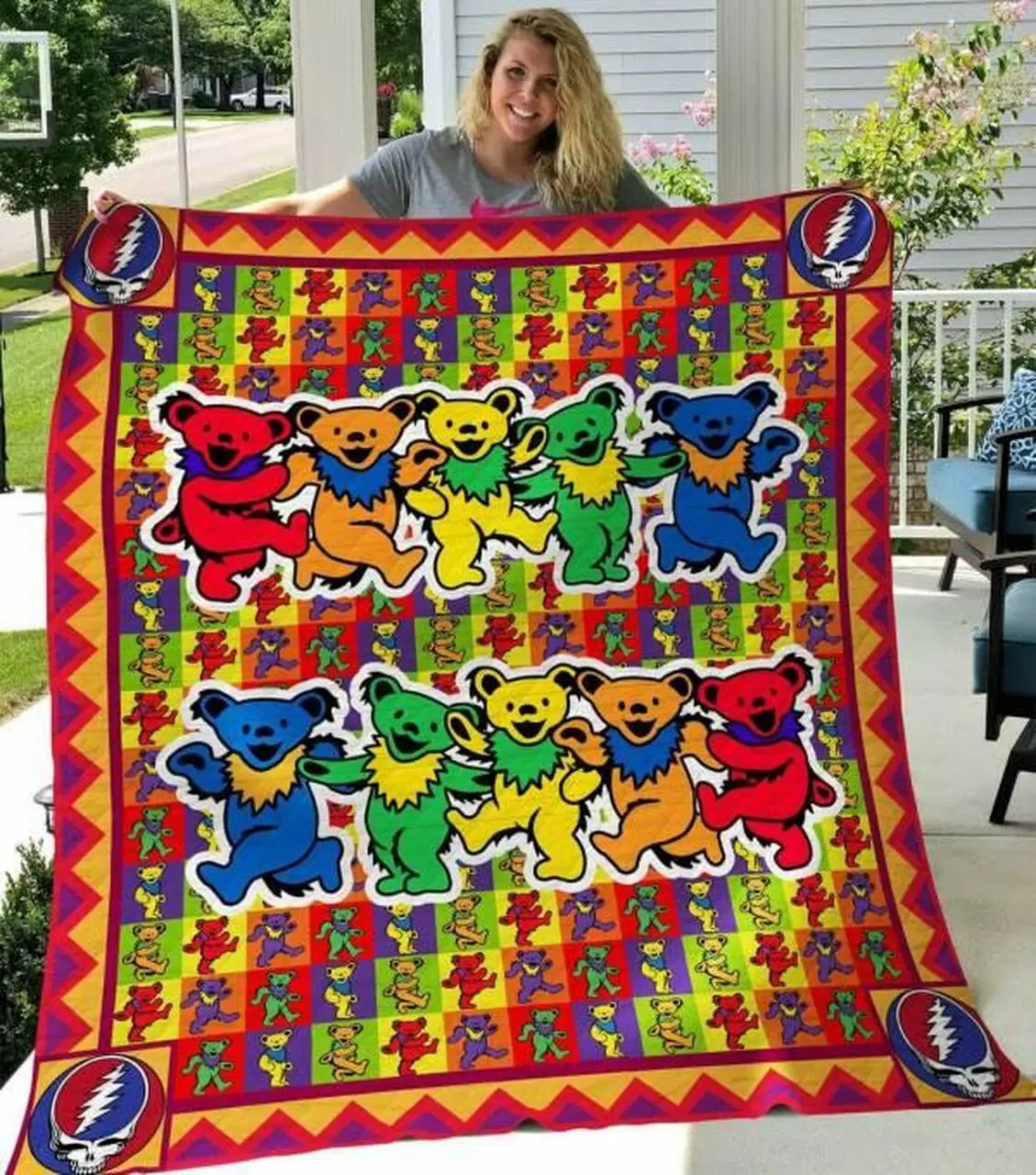 Grateful Dead Quilt Blanket B200503 Quilt and Home Decor