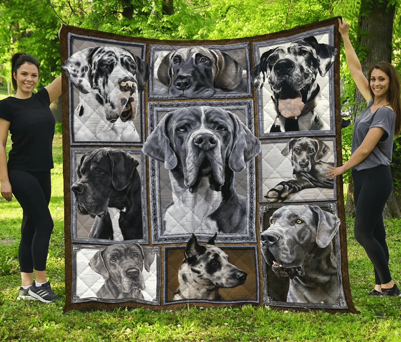 Great Dane Great Dane Cute Quilt Blanket Dhc04011564Dd and Home Decor