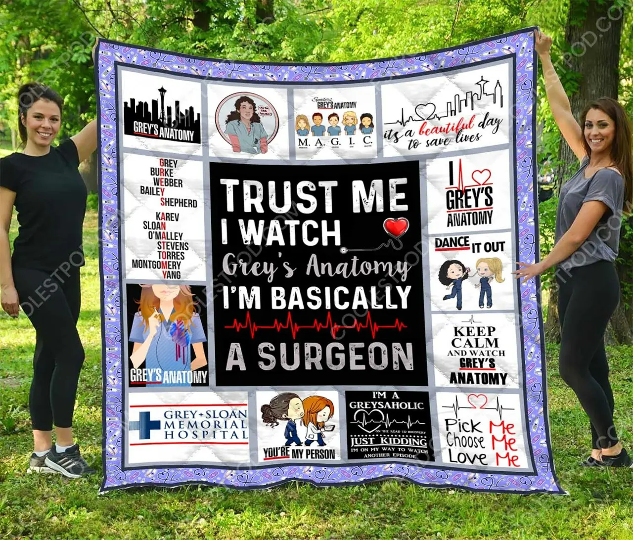 Greys Anatomy – Quilt and Home Decor
