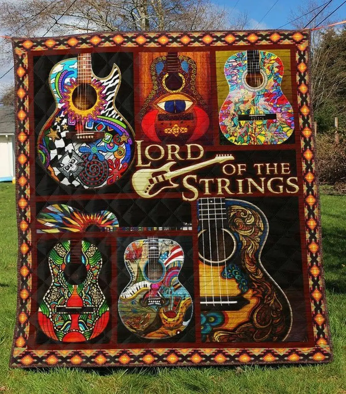 Guitar A True Love V15 3D Customized Quilt and Home Decor