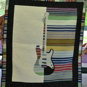 Guitar Clp200644 Quilt Blanket and Home Decor