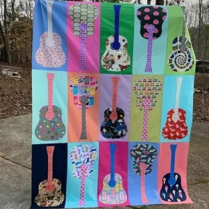 Guitar Hur Quilt ng and Home Decor
