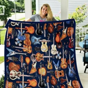 Guitar Pattern Things JW42 TB160996 3D Customized Quilt and Home Decor