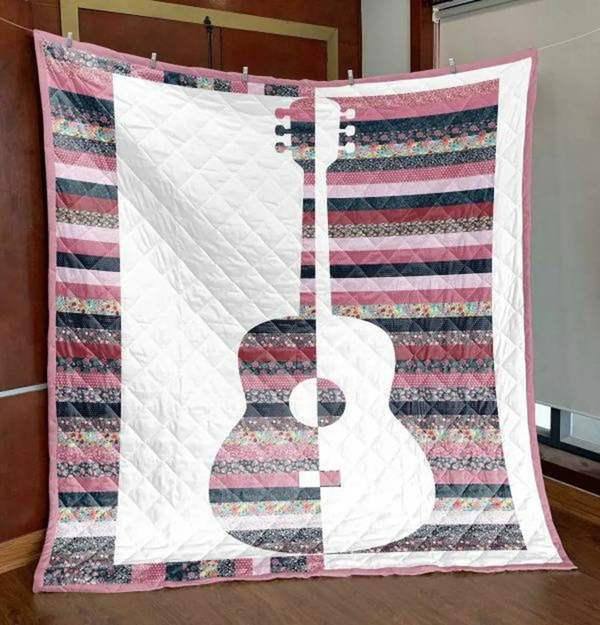 Guitar Quilt Blanket Vq06 Quilt and Home Decor