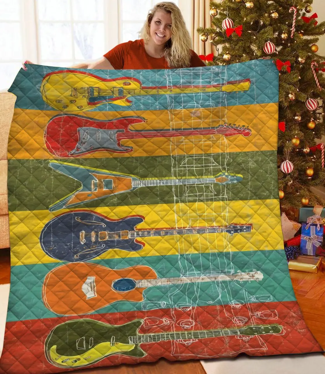 Guitar Quilt Wjz and Home Decor
