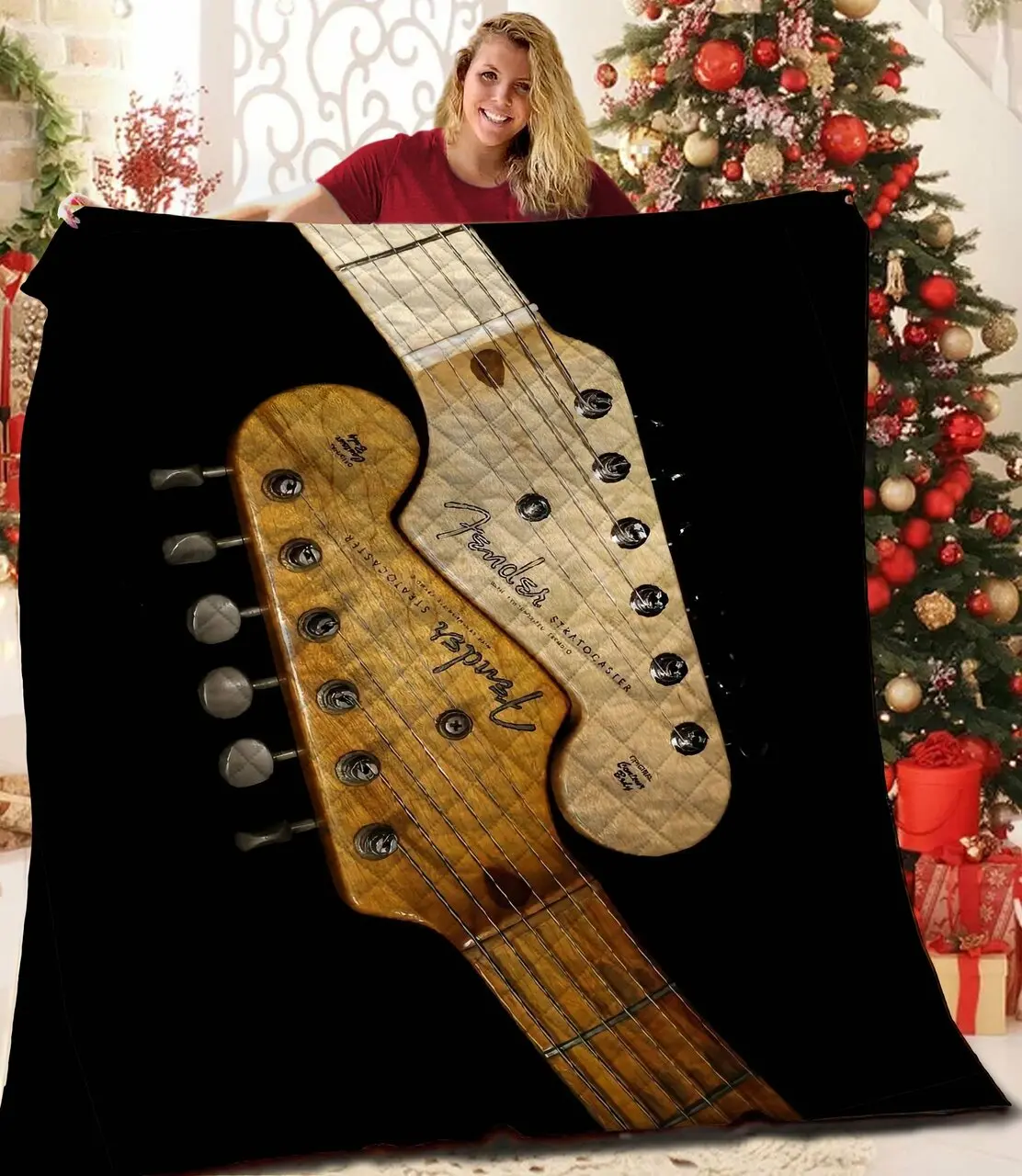 Guitar Quilt Wpt and Home Decor