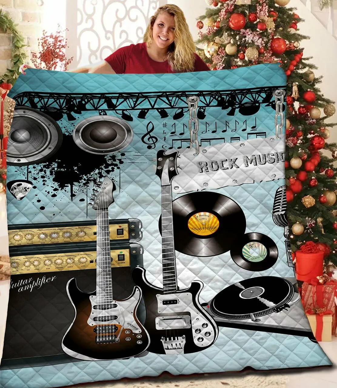 Guitar Quilt Wrc and Home Decor