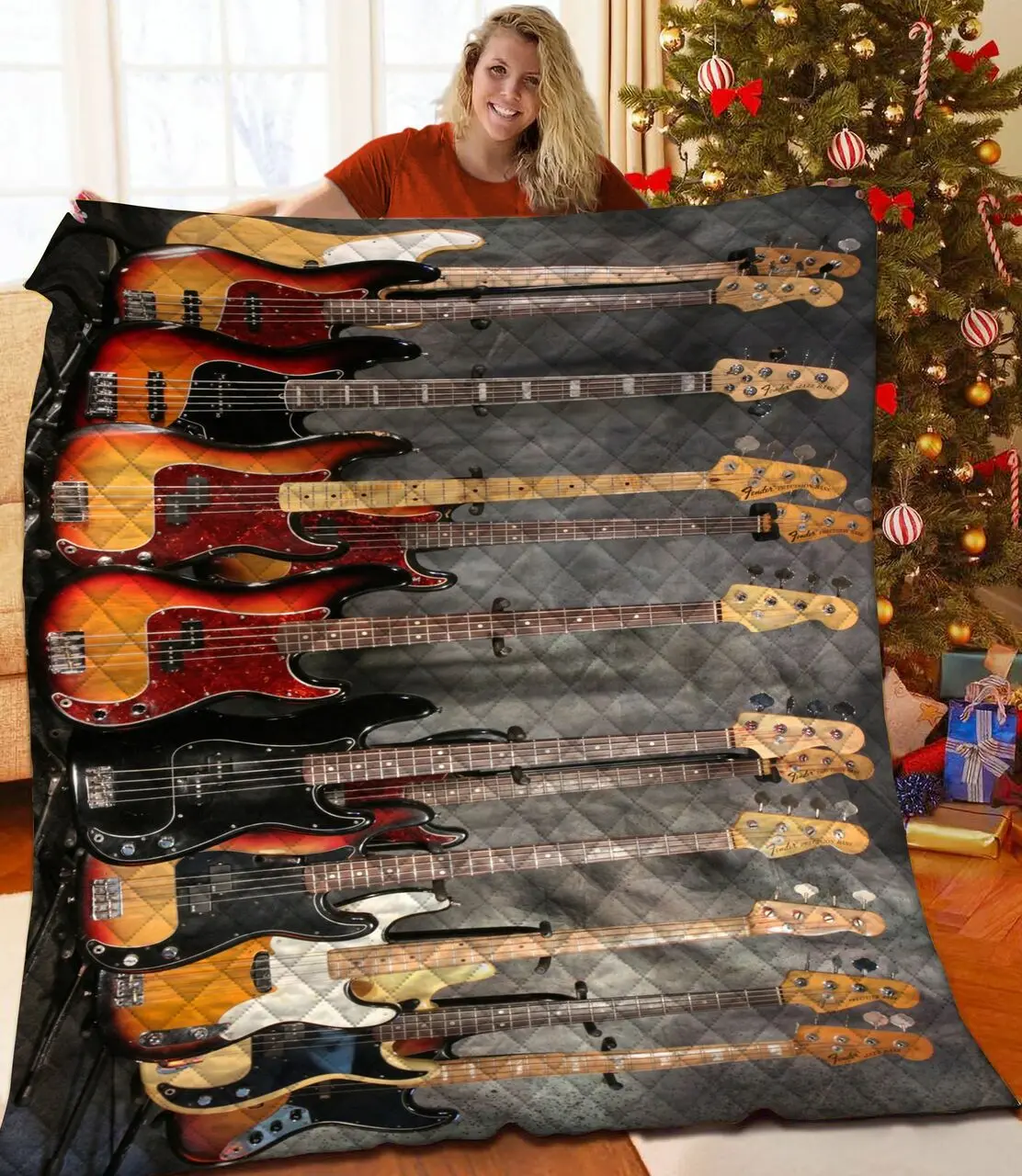 Guitar Quilt Wze and Home Decor