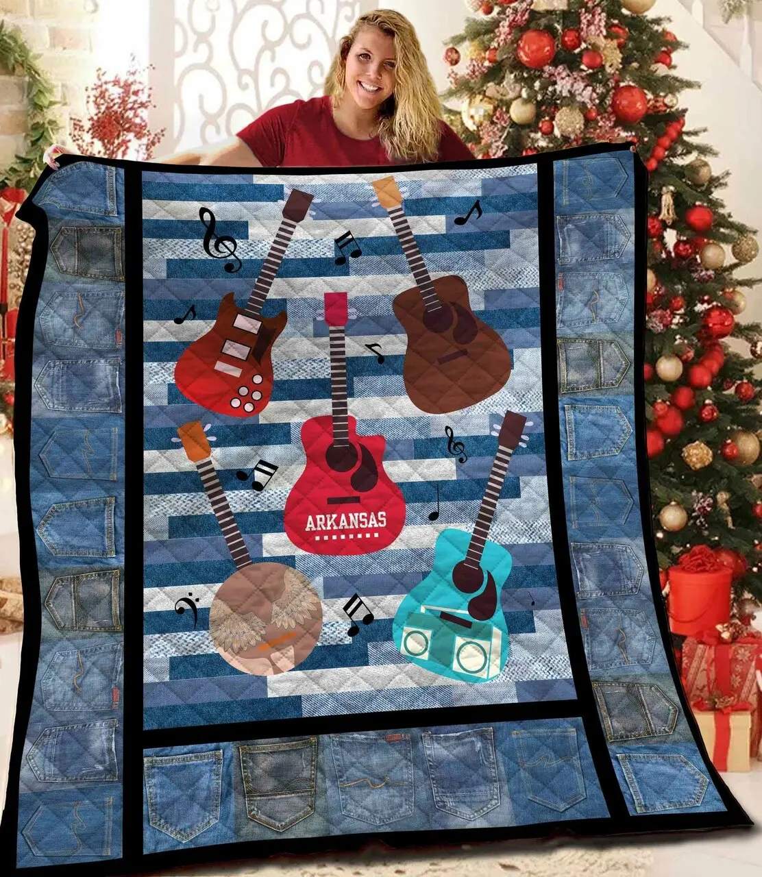 Guitar Quilt Xax and Home Decor