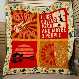 Guitar Style Quilt and Home Decor