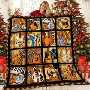 Guitar V1 VN 3D Customized Quilt and Home Decor