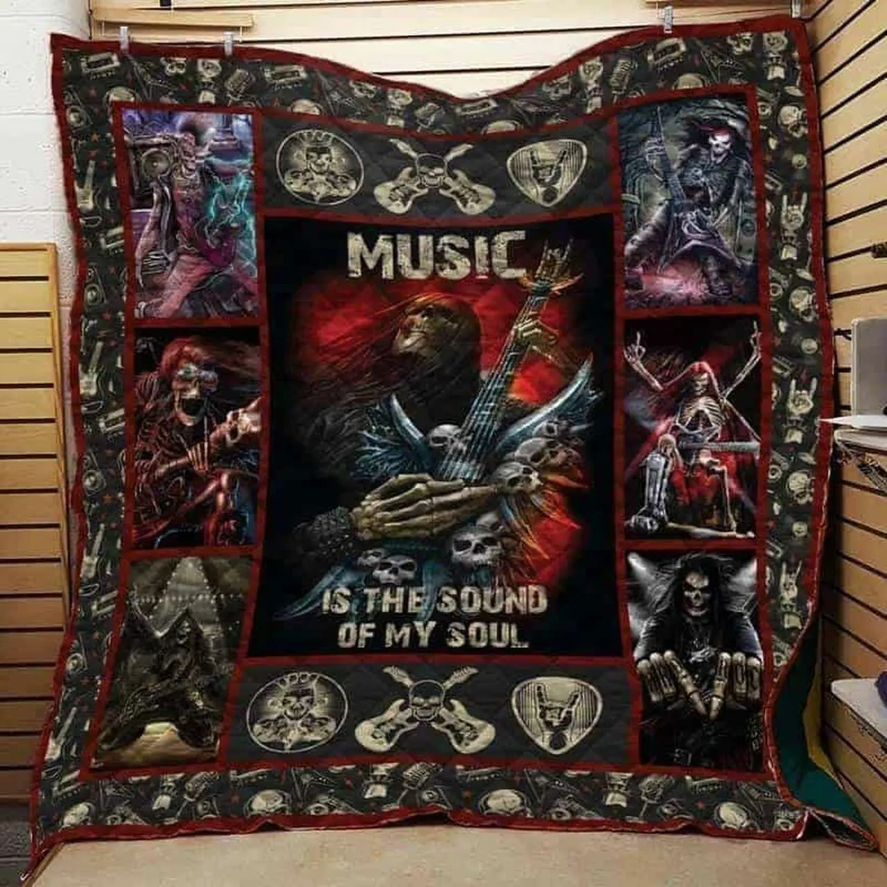 Guitarist Cla1610630Q Quilt Blanket and Home Decor