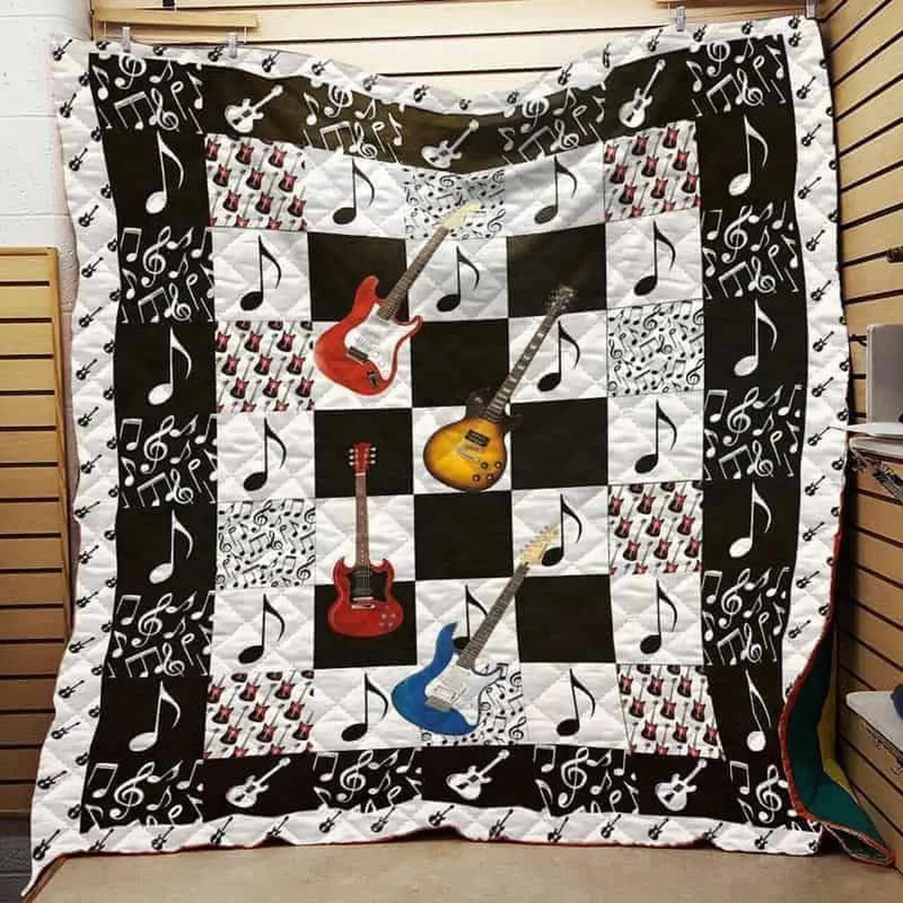 Guitarist Cla1610638Q Quilt Blanket and Home Decor