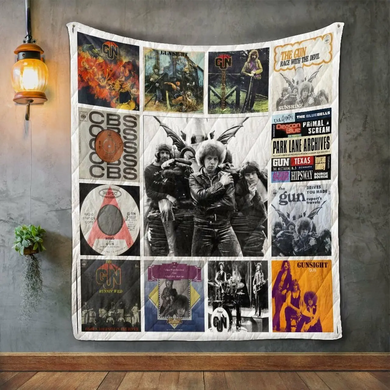 Gun Album Covers Quilt Blanket and Home Decor