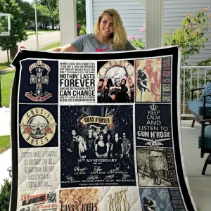 Guns N Roses Quilt Blanket and Home Decor