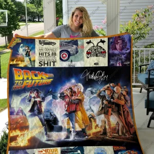 H Back To The Future 2 Quilt Blanket and Home Decor