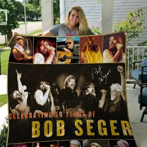 H Bob Seger Quilt Blanket Ver 2 and Home Decor