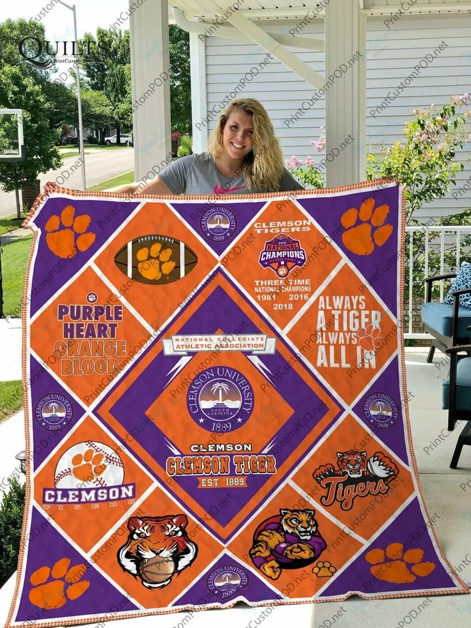 H Ctu 9 Quilt Blanket and Home Decor
