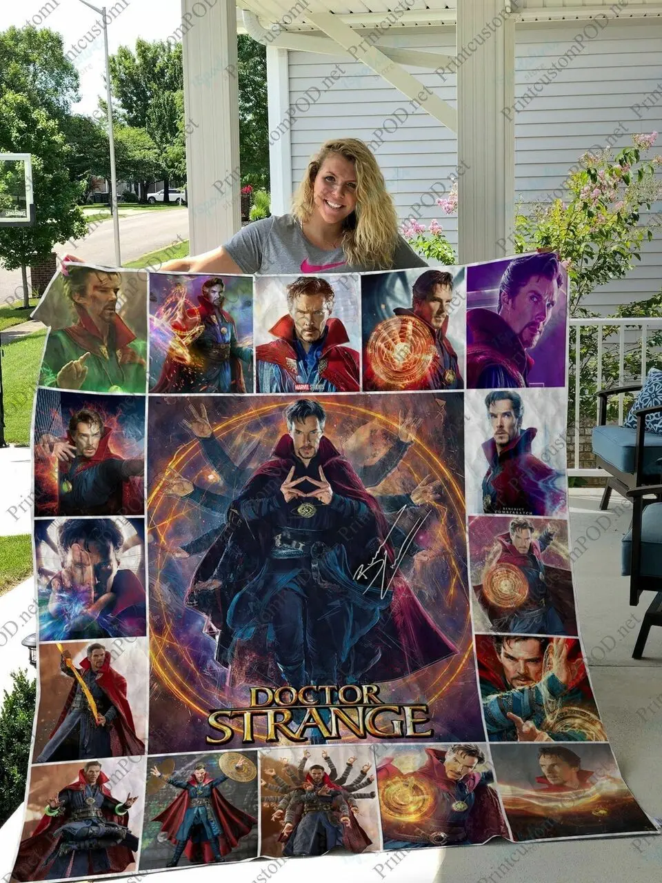 H Doctor Strange Quilt Blanket Ver 3 and Home Decor