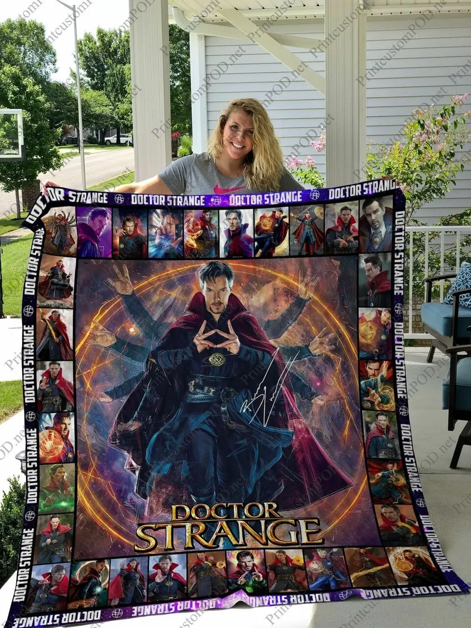 H Doctor Strange Quilt Blanket Ver 4 and Home Decor