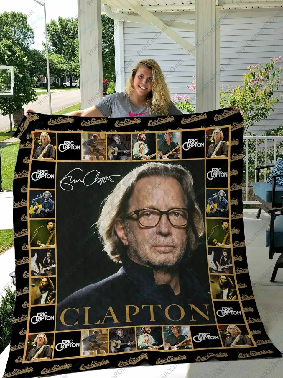 H Eric Clapton Quilt Blanket Ver 2 and Home Decor