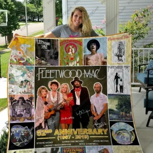 H Fleetwood Mac Quilt Blanket and Home Decor