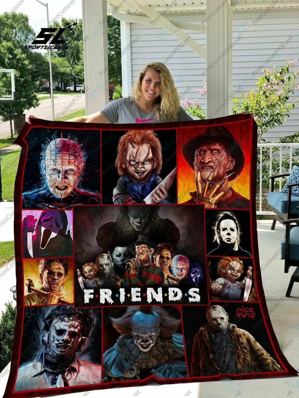 H Friends Quilt Blanket 17 and Home Decor