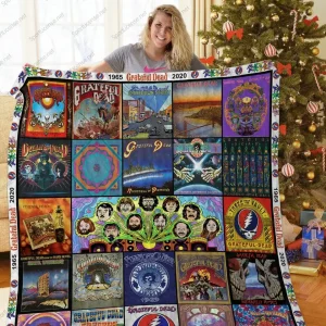 H – Grateful Dead Abum Quilt Blanket and Home Decor