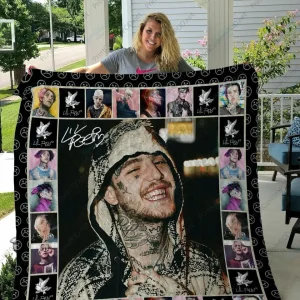 H Lil Peep Quilt Blanket Ver 2 and Home Decor