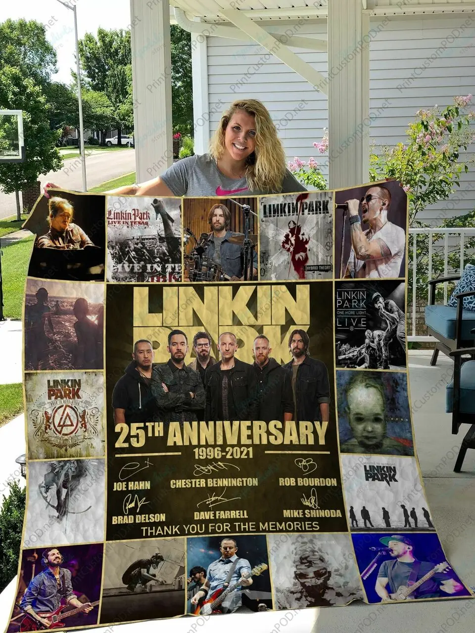 H Linkin Park Quilt Blanket and Home Decor