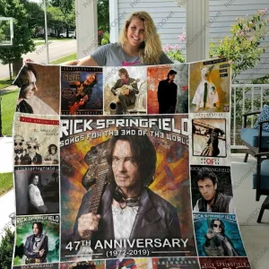 H Rick Springfield Quilt Blanket and Home Decor