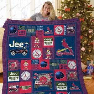 H – Stloca Jeep Quilt Blanket and Home Decor