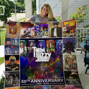H – Thin Lizzy Quilt Blanket and Home Decor
