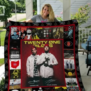 H Twenty One Pilot Quilt Blanket Ver 2 and Home Decor