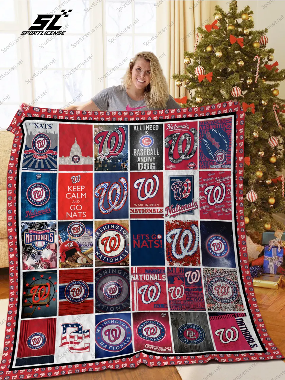 H – Wsmlb Logo Quilt Blanket and Home Decor