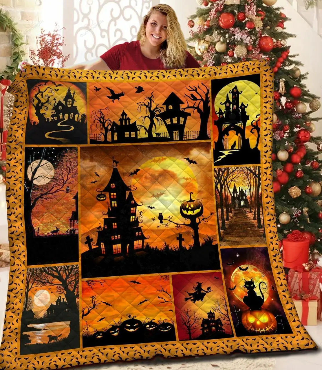 Halloween NT2309110CL Quilt Blanket and Home Decor