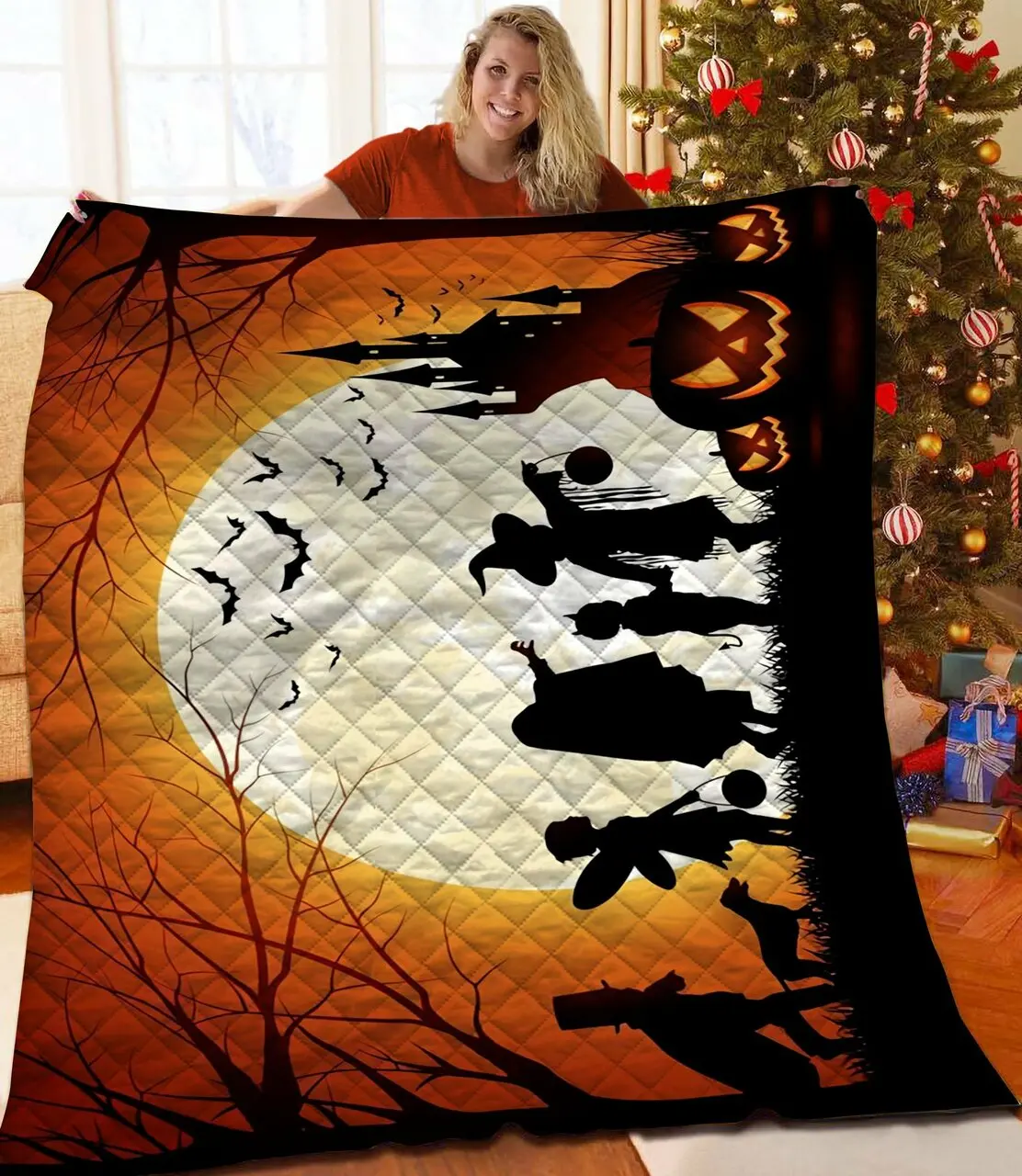 Halloween Quilt Yio and Home Decor